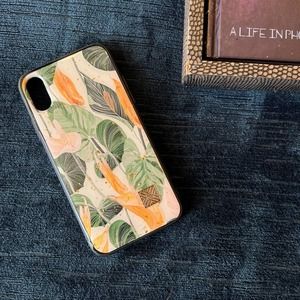 iPhone 7/8 Case Orange Autumn Leaf Print Cover NEW